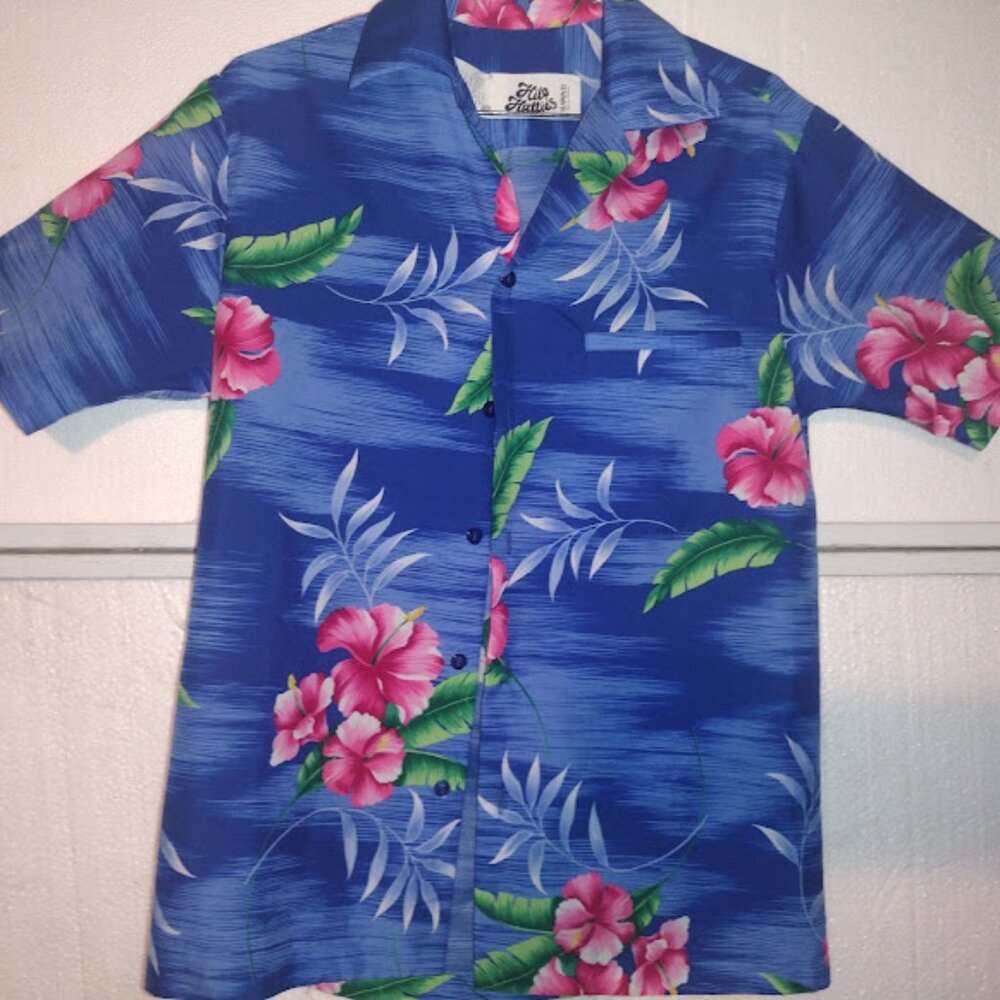 Vintage Hilo Hattie's Hawaiian Shirt Button Up Floral Multicolor Small